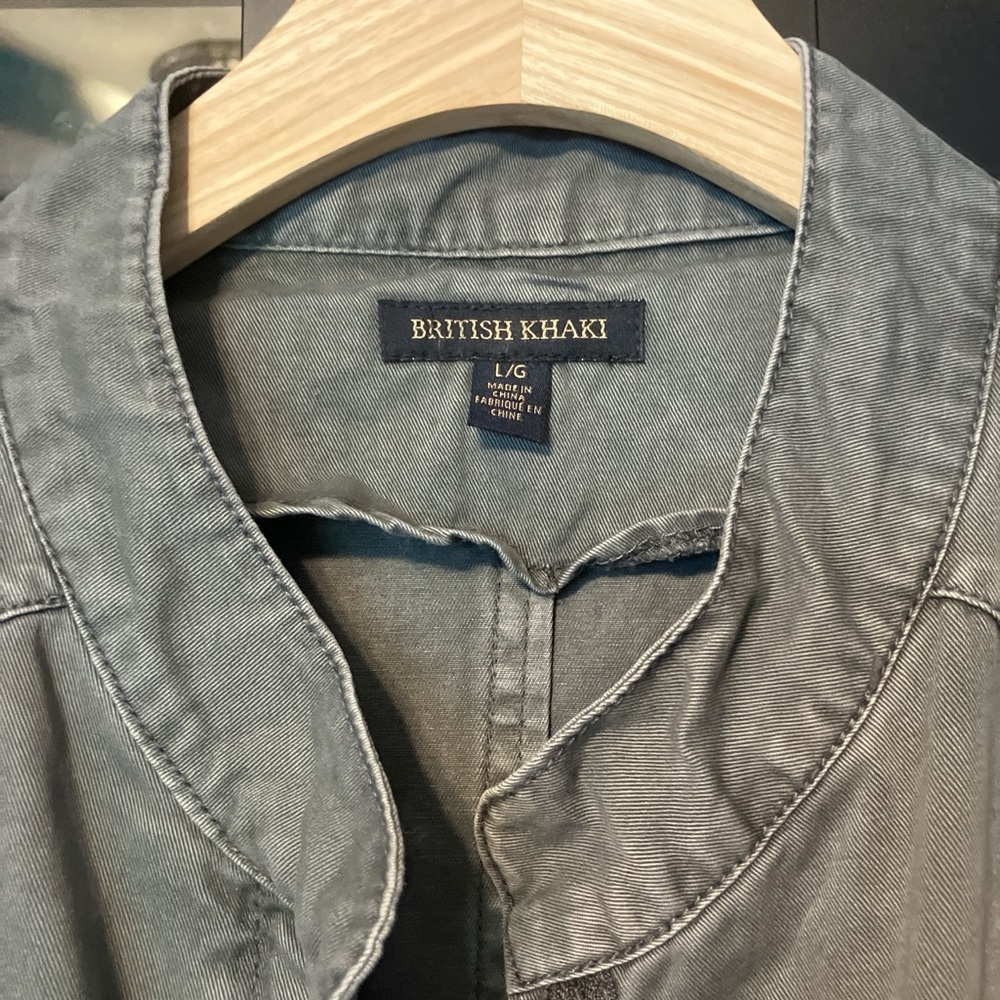 British Khaki Safari Jacket L - Picture 7 of 9